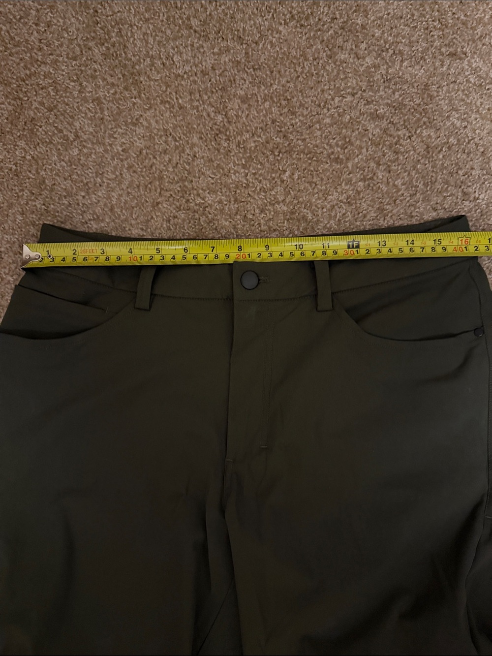 Men's Lululemon ABC Pants, Olive Green - Size 32 - Picture 5 of 6